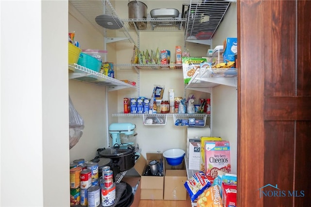 view of pantry