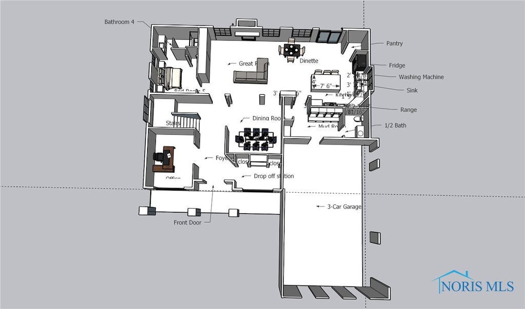 3688 Turtle Creek Dr, Perrysburg, OH 43551 - view of layout