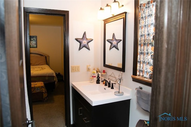 bathroom with vanity