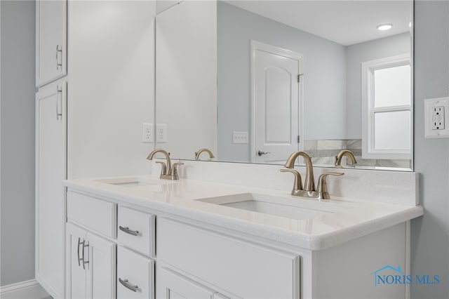 bathroom with vanity