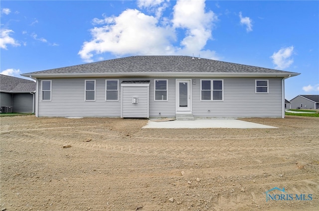 rear view of property with a patio