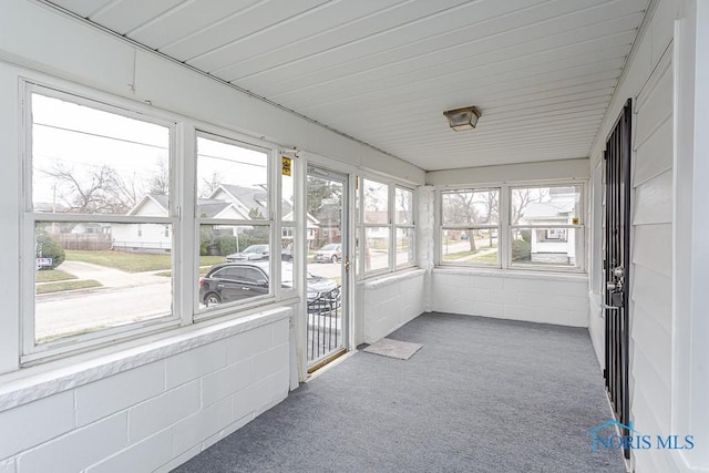 view of sunroom / solarium