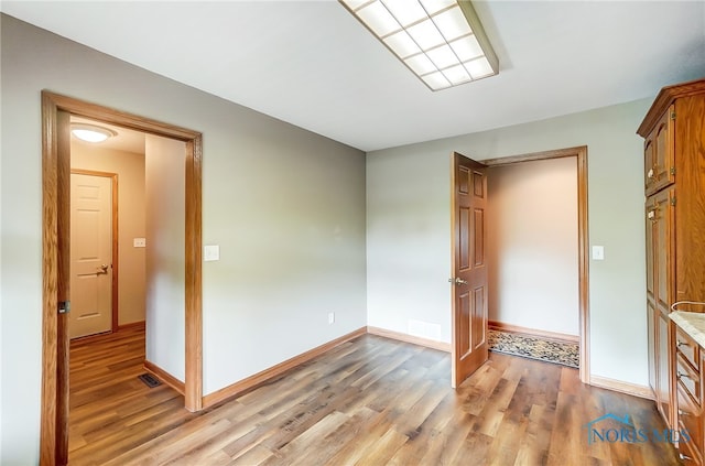 interior space featuring hardwood / wood-style flooring