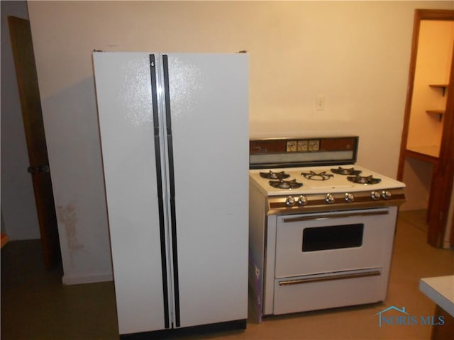 kitchen featuring white appliances