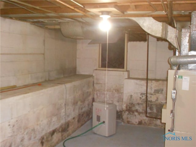 view of basement