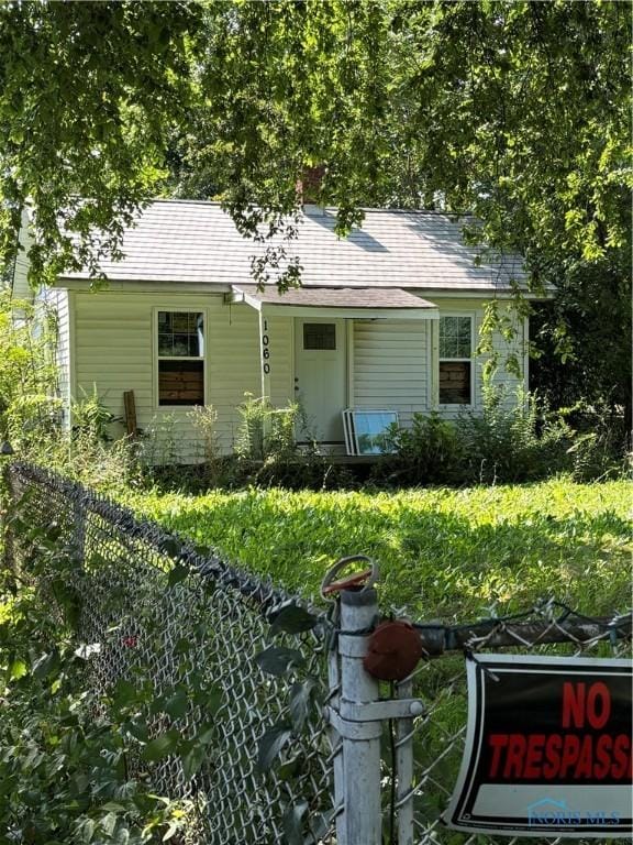 view of rear view of property