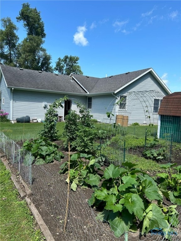 view of rear view of property