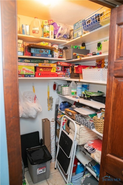 view of pantry