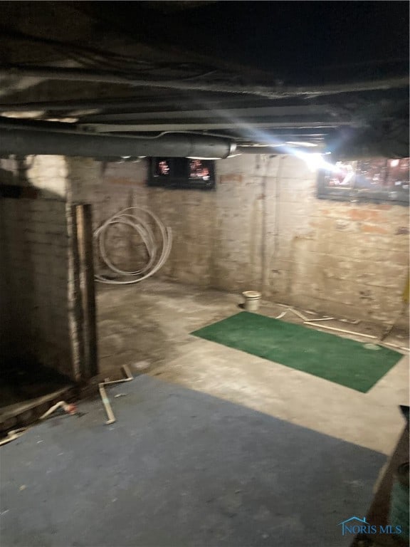 view of basement