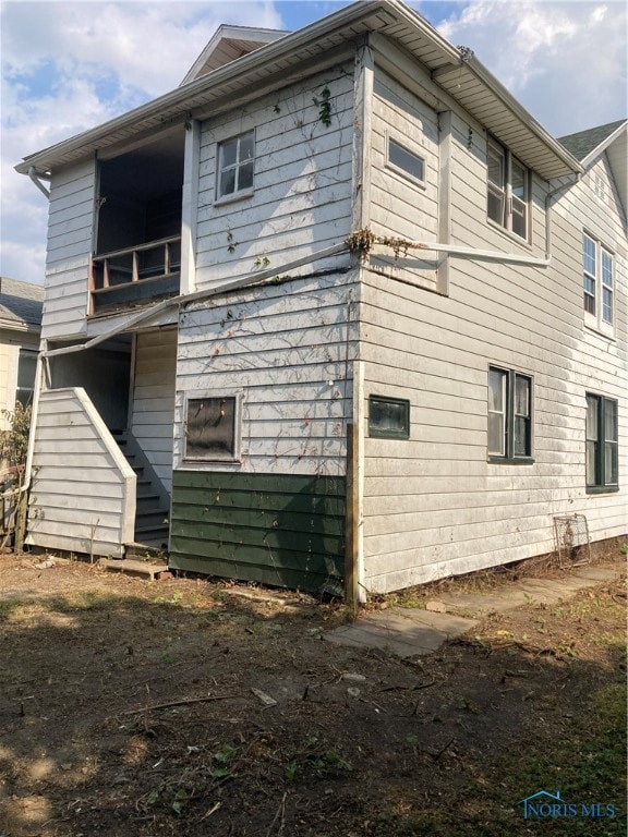 view of rear view of property