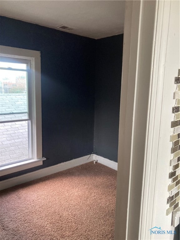 view of carpeted empty room