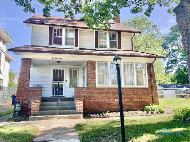 view of front of house with a porch