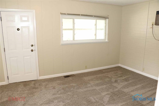 view of carpeted empty room