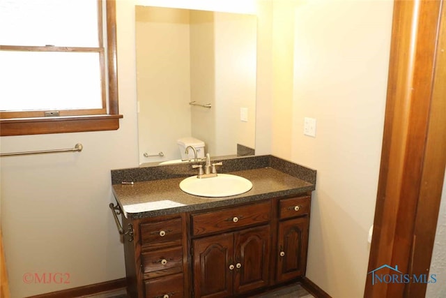 bathroom with vanity