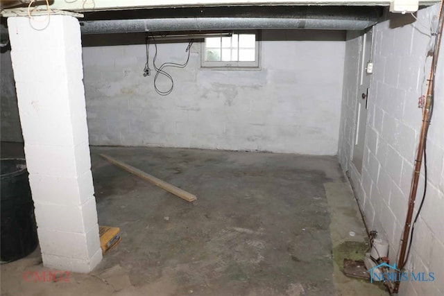 view of basement