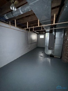 view of basement