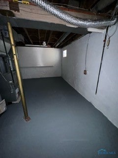 view of basement