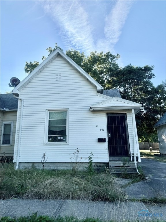 view of rear view of house