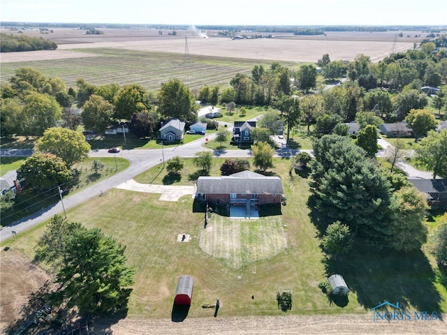 bird's eye view featuring a rural view