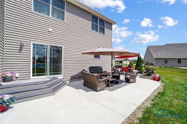 view of patio / terrace featuring outdoor lounge area