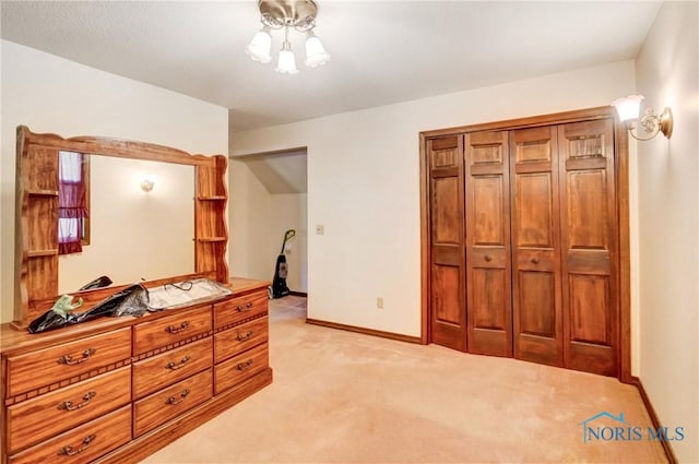 9740 Maumee Western Rd, Monclova, OH 43542 - bedroom featuring light carpet, baseboards, and a closet