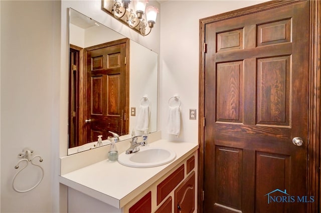 bathroom featuring vanity