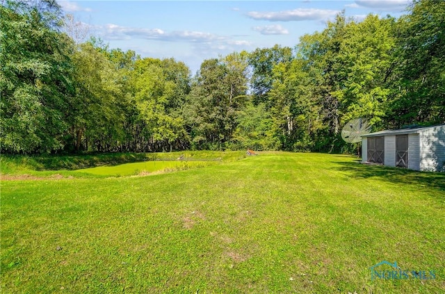 9740 Maumee Western Rd, Monclova, OH 43542 - view of yard featuring an outdoor structure