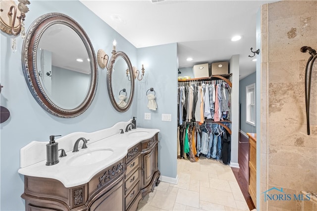 bathroom featuring vanity