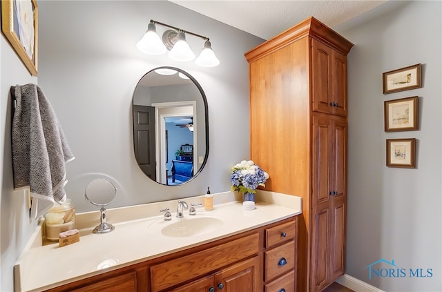 bathroom with vanity