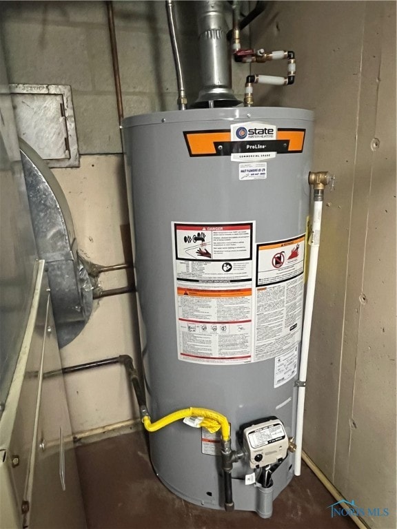 utilities featuring water heater