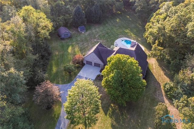 birds eye view of property