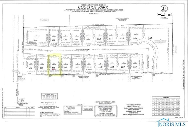 105 Couchot Ln, Van Buren OH, 45889 land for sale