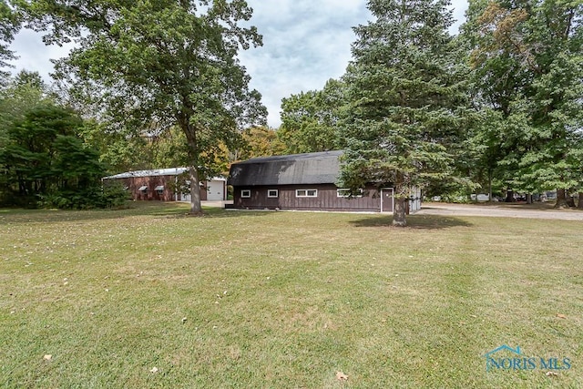 exterior space with a front lawn