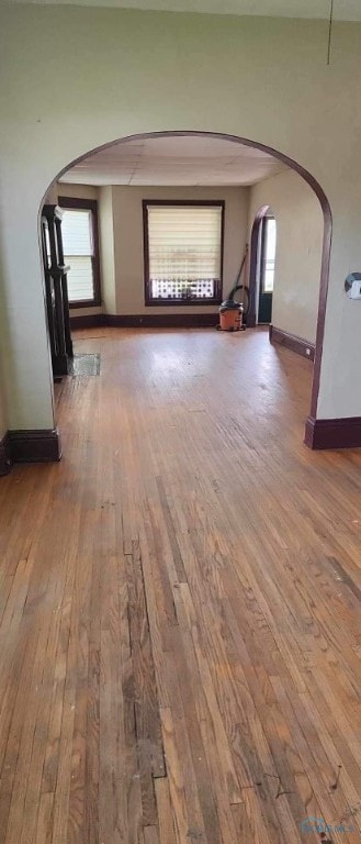 interior space featuring wood-type flooring