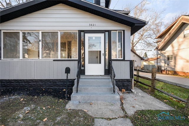 view of property entrance