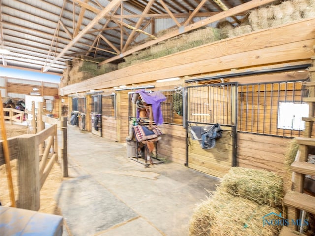 view of horse barn