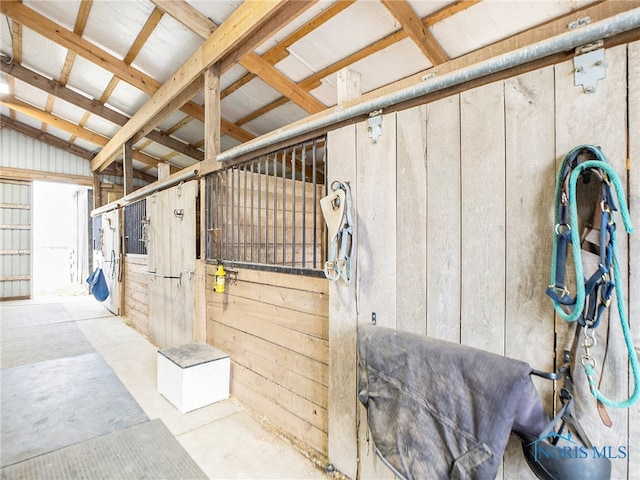 view of horse barn