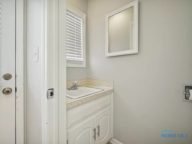 bathroom with vanity