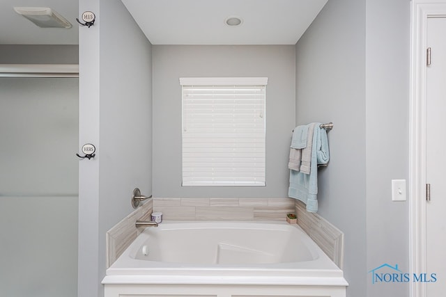 bathroom featuring a bathing tub