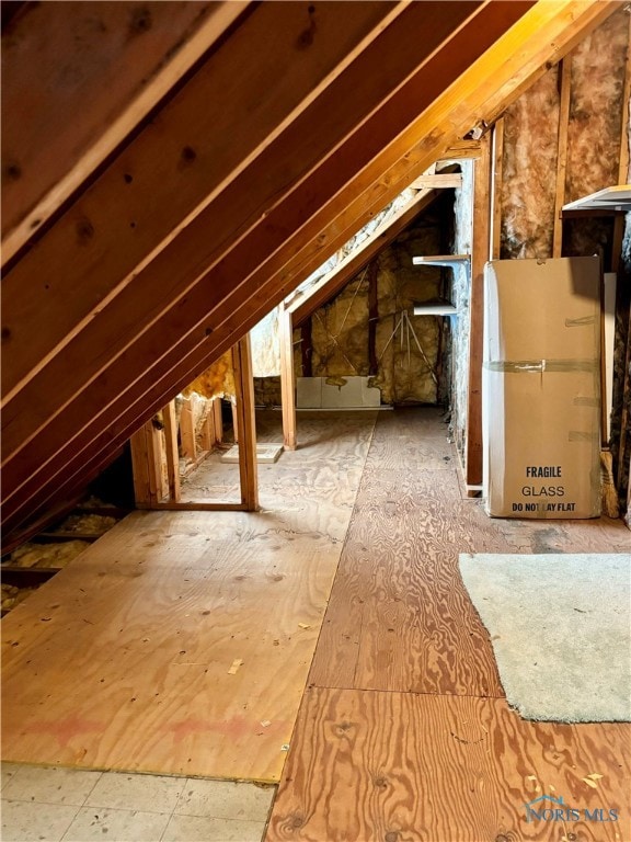 view of attic