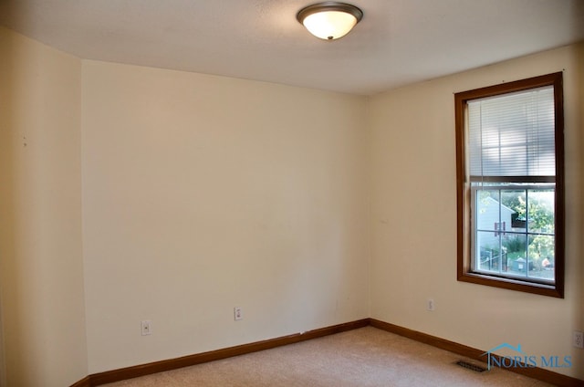 view of carpeted empty room