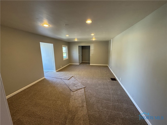 view of carpeted empty room