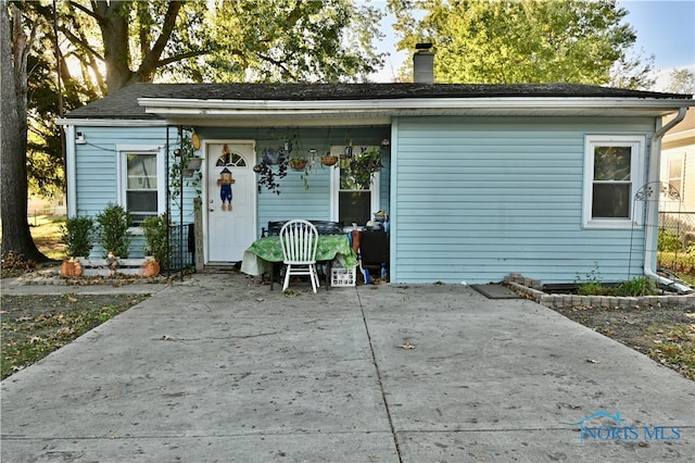 exterior space featuring covered porch