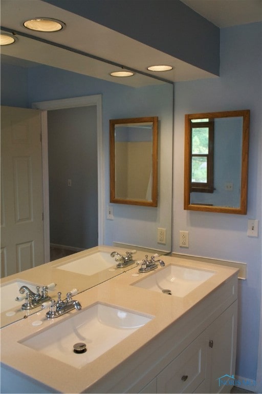 bathroom featuring vanity