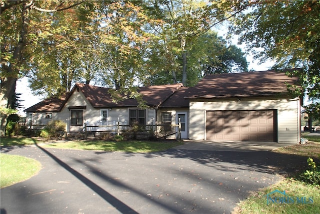 ranch-style house with a garage