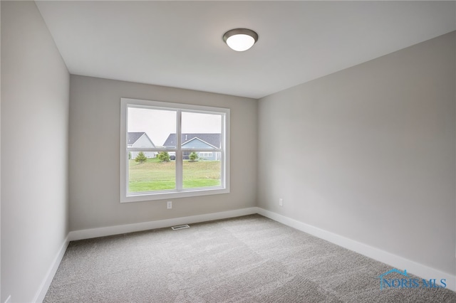 view of carpeted empty room