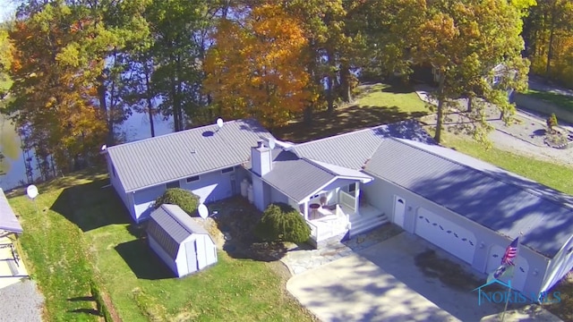 birds eye view of property