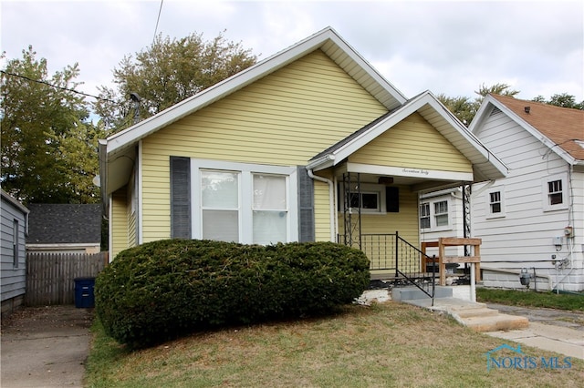 view of bungalow