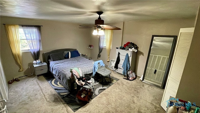 2263 Country Squire Ln, Toledo, OH 43615 - bedroom with carpet and ceiling fan
