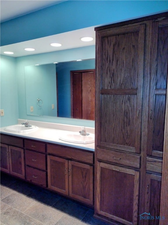 bathroom featuring vanity